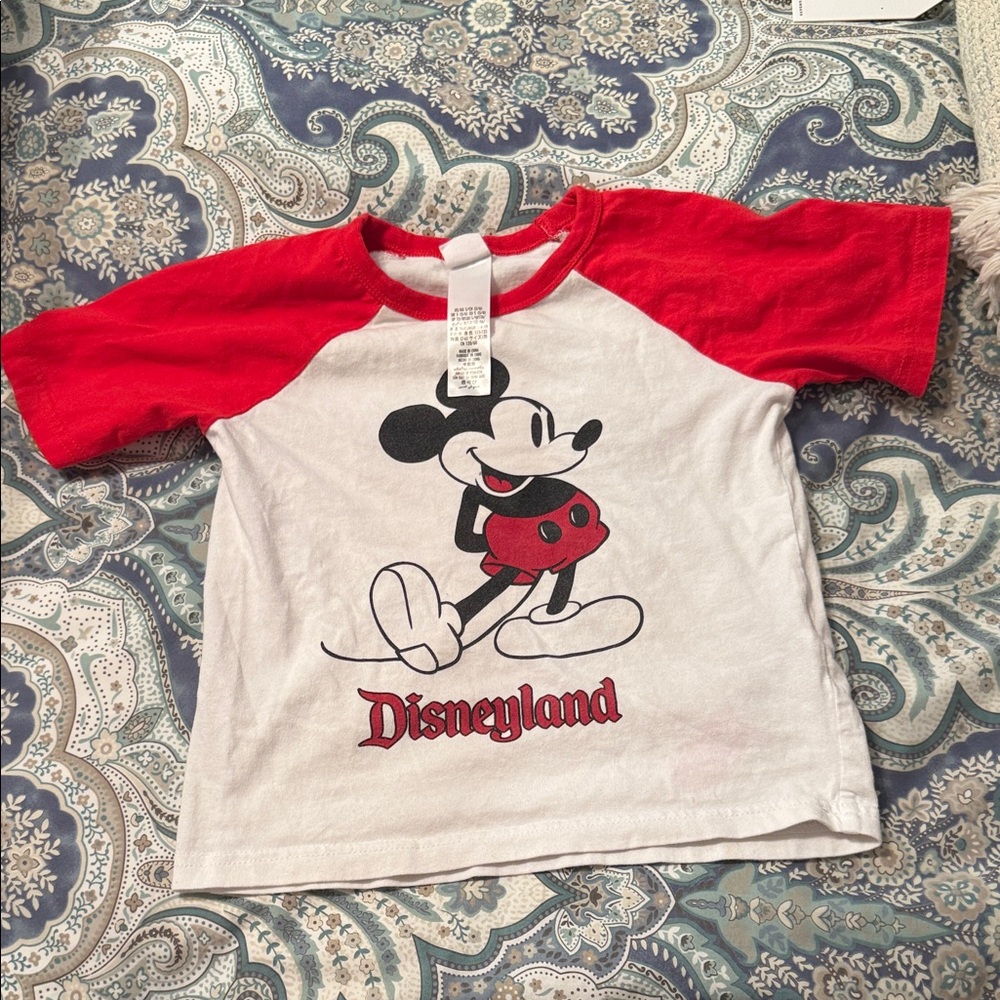Disney Kids Mickey Mouse Red and White Tee